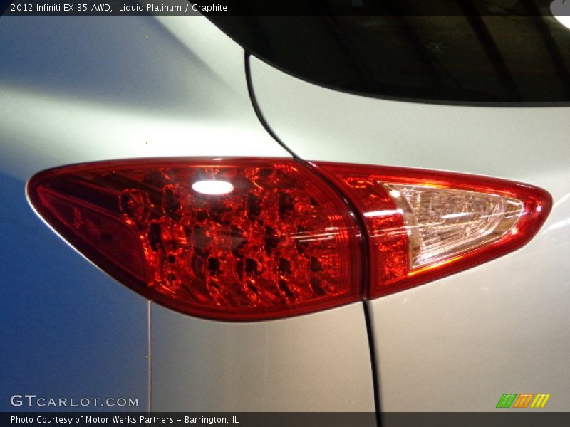 Liquid Platinum / Graphite 2012 Infiniti EX 35 AWD