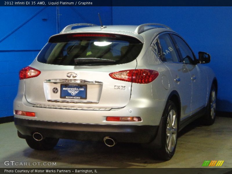 Liquid Platinum / Graphite 2012 Infiniti EX 35 AWD