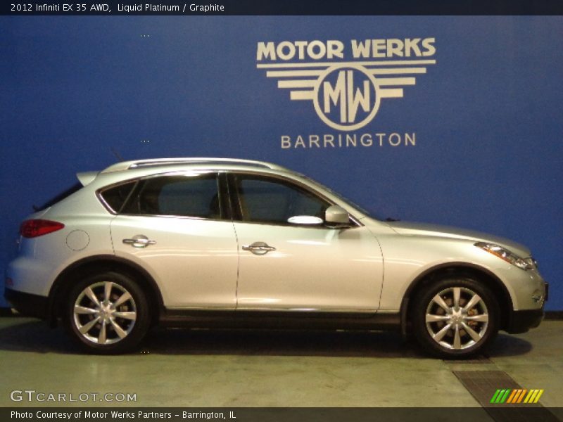 Liquid Platinum / Graphite 2012 Infiniti EX 35 AWD