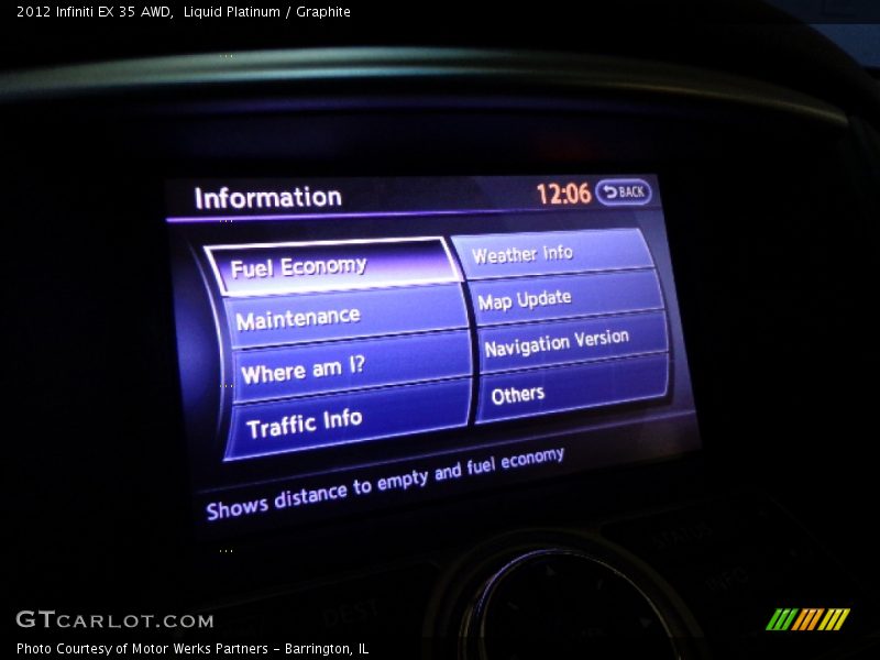 Liquid Platinum / Graphite 2012 Infiniti EX 35 AWD