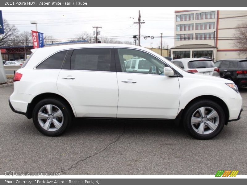 Aspen White Pearl / Taupe 2011 Acura MDX