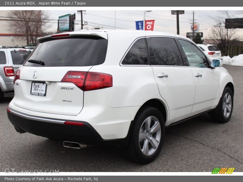 Aspen White Pearl / Taupe 2011 Acura MDX