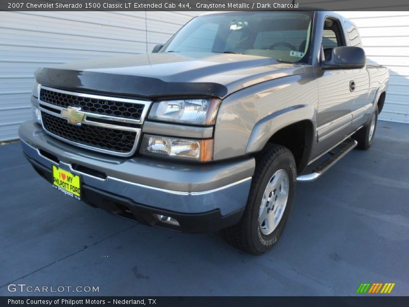 Graystone Metallic / Dark Charcoal 2007 Chevrolet Silverado 1500 Classic LT Extended Cab 4x4