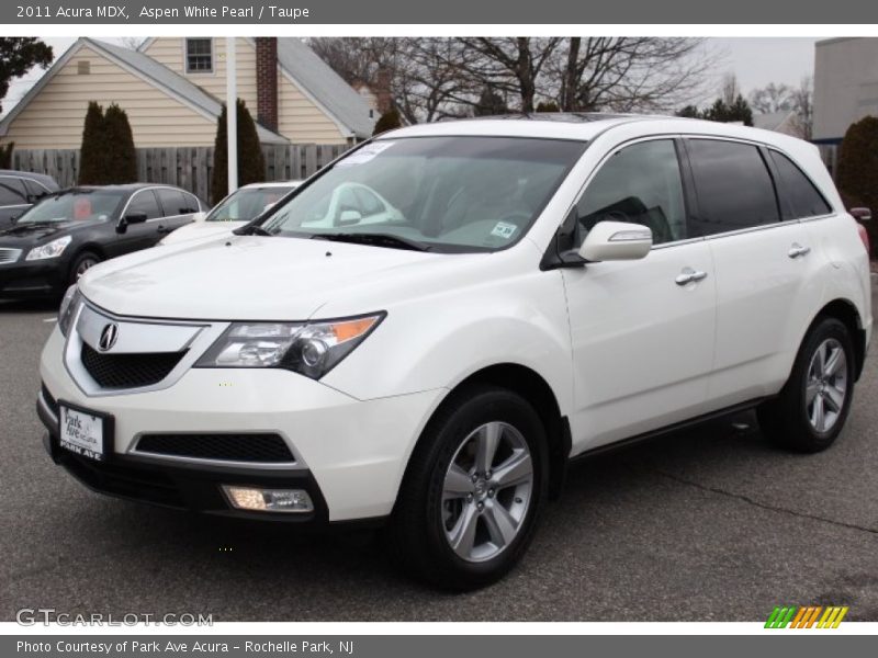 Aspen White Pearl / Taupe 2011 Acura MDX