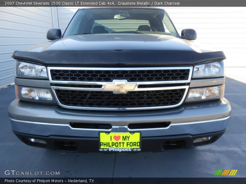 Graystone Metallic / Dark Charcoal 2007 Chevrolet Silverado 1500 Classic LT Extended Cab 4x4