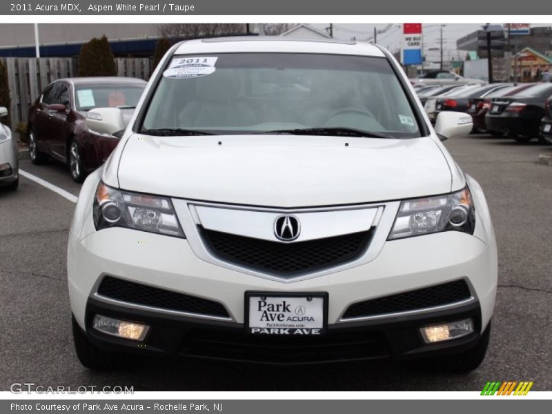 Aspen White Pearl / Taupe 2011 Acura MDX