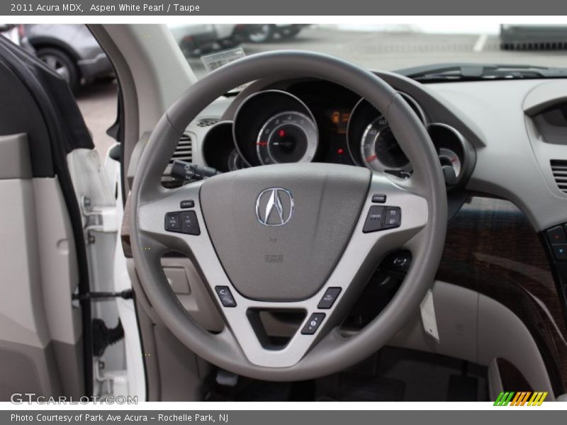 Aspen White Pearl / Taupe 2011 Acura MDX