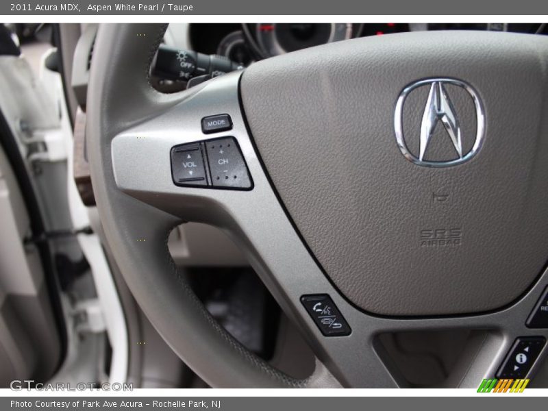 Aspen White Pearl / Taupe 2011 Acura MDX