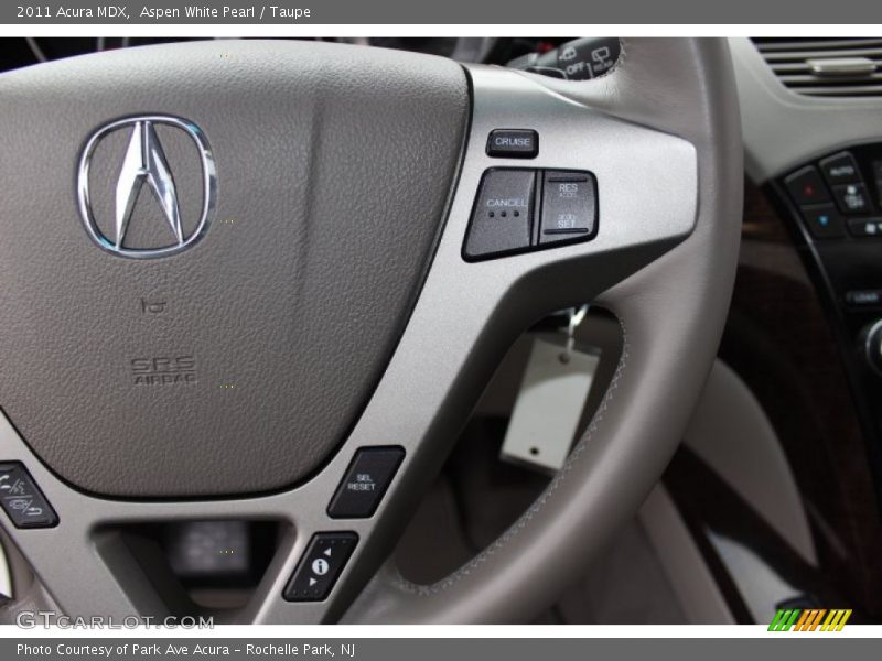 Aspen White Pearl / Taupe 2011 Acura MDX
