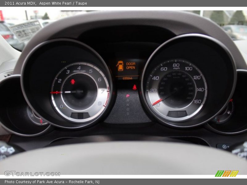Aspen White Pearl / Taupe 2011 Acura MDX