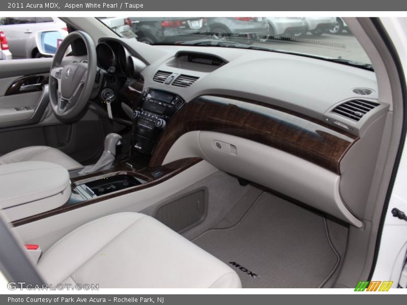 Aspen White Pearl / Taupe 2011 Acura MDX