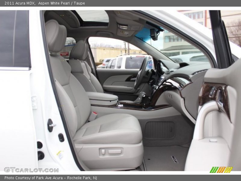 Aspen White Pearl / Taupe 2011 Acura MDX