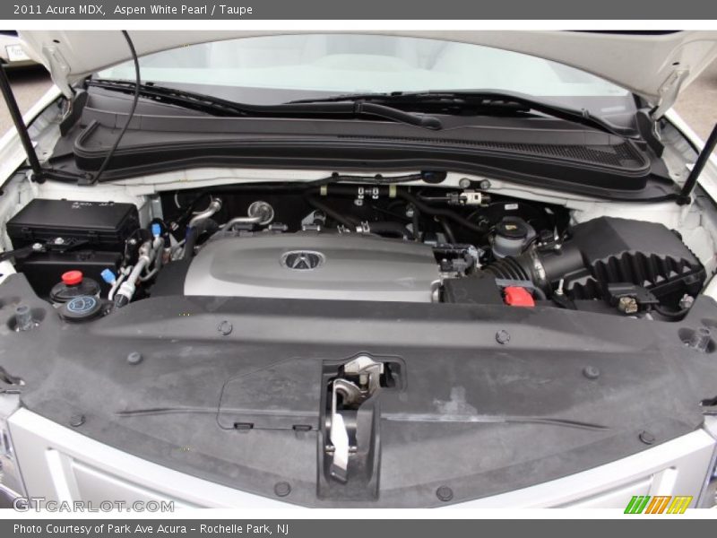 Aspen White Pearl / Taupe 2011 Acura MDX