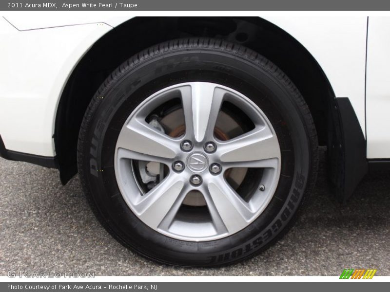 Aspen White Pearl / Taupe 2011 Acura MDX