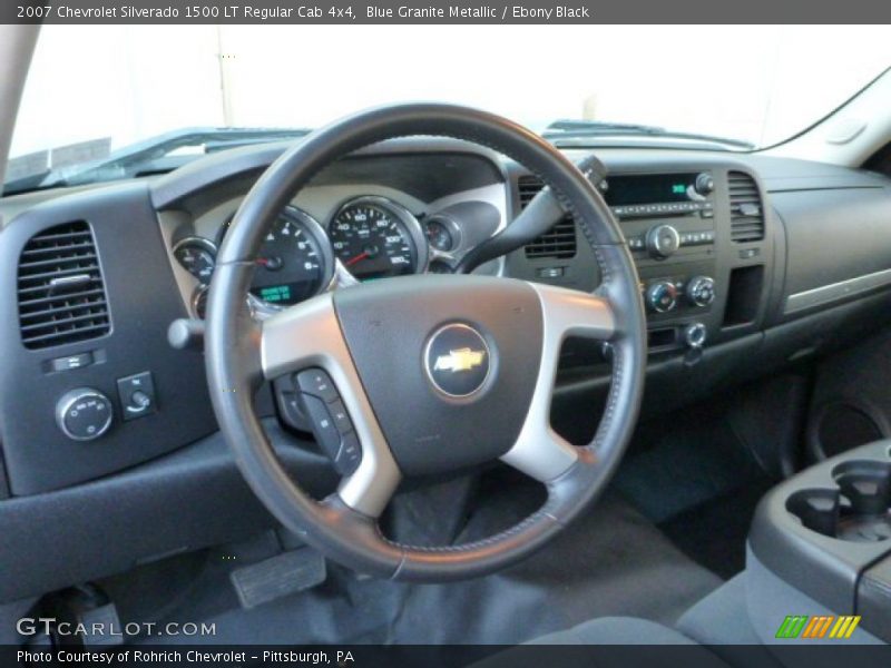 Blue Granite Metallic / Ebony Black 2007 Chevrolet Silverado 1500 LT Regular Cab 4x4