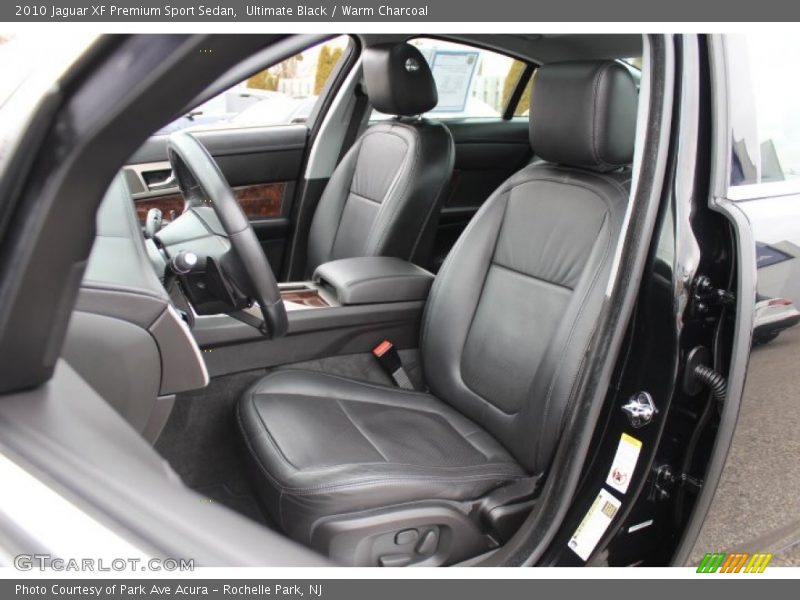Front Seat of 2010 XF Premium Sport Sedan
