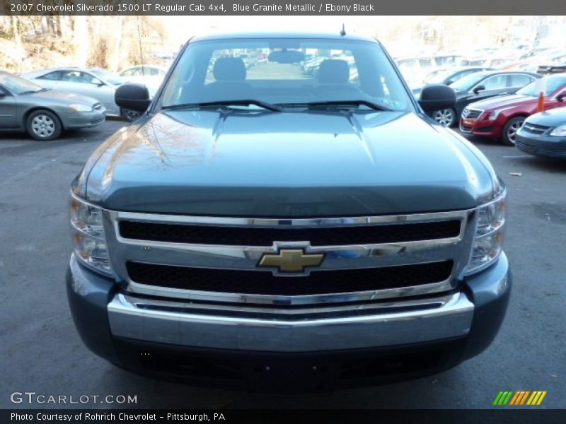 Blue Granite Metallic / Ebony Black 2007 Chevrolet Silverado 1500 LT Regular Cab 4x4