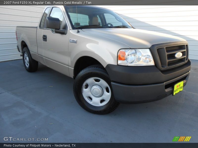Pueblo Gold Metallic / Tan 2007 Ford F150 XL Regular Cab