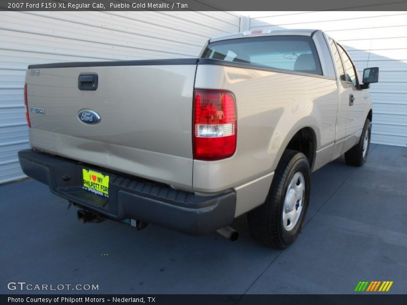 Pueblo Gold Metallic / Tan 2007 Ford F150 XL Regular Cab