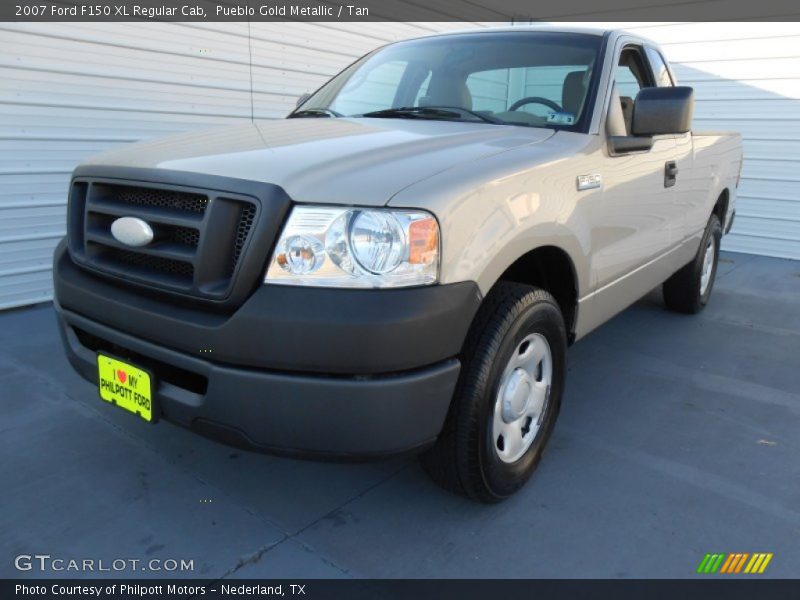 Pueblo Gold Metallic / Tan 2007 Ford F150 XL Regular Cab