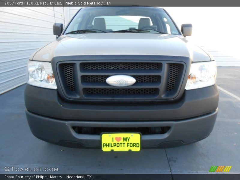 Pueblo Gold Metallic / Tan 2007 Ford F150 XL Regular Cab
