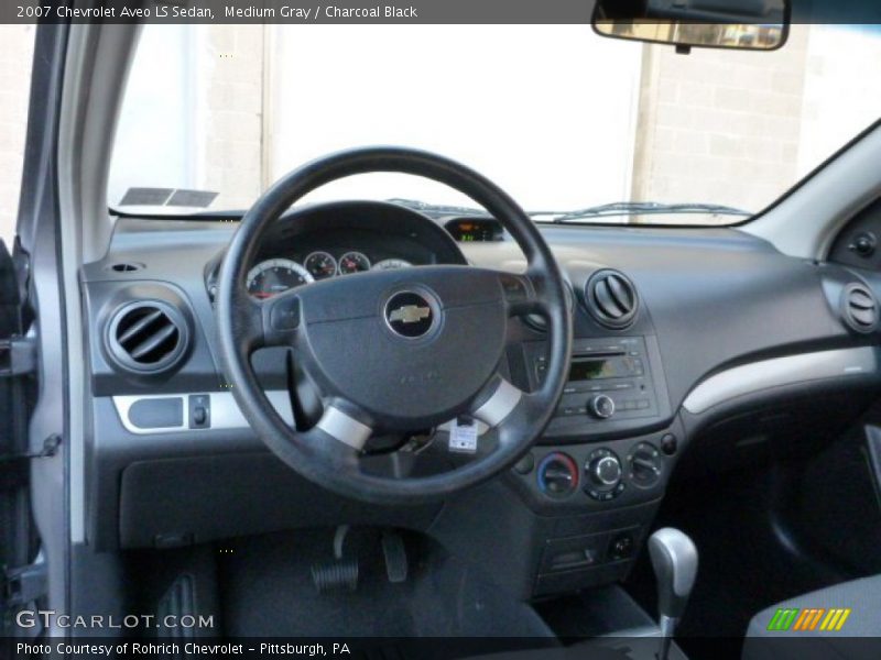 Medium Gray / Charcoal Black 2007 Chevrolet Aveo LS Sedan