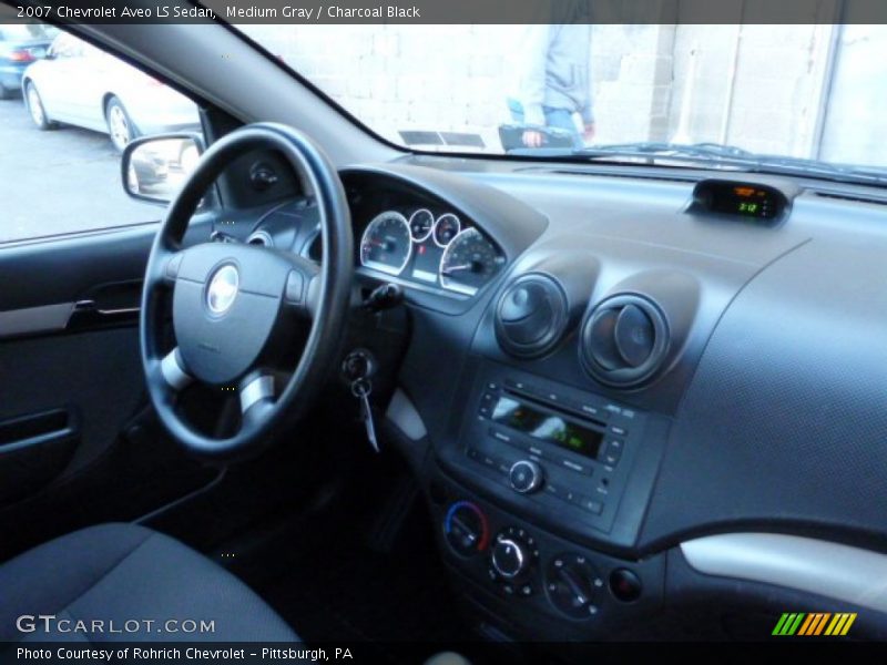 Medium Gray / Charcoal Black 2007 Chevrolet Aveo LS Sedan