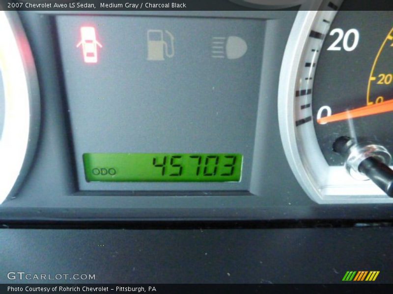 Medium Gray / Charcoal Black 2007 Chevrolet Aveo LS Sedan