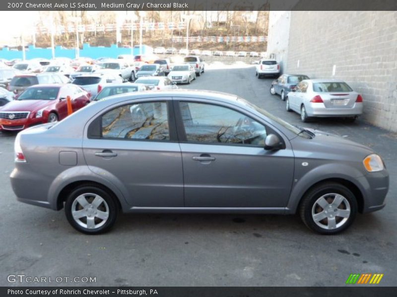 Medium Gray / Charcoal Black 2007 Chevrolet Aveo LS Sedan