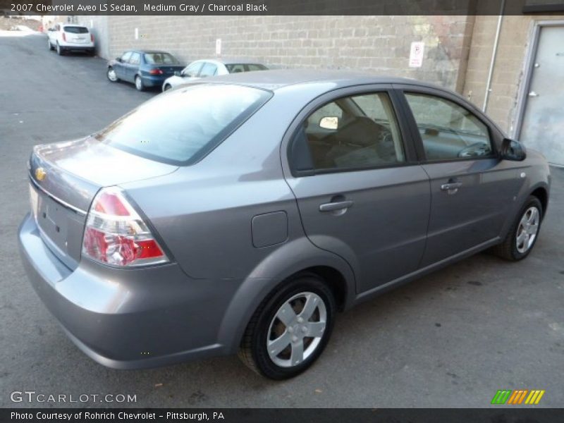 Medium Gray / Charcoal Black 2007 Chevrolet Aveo LS Sedan