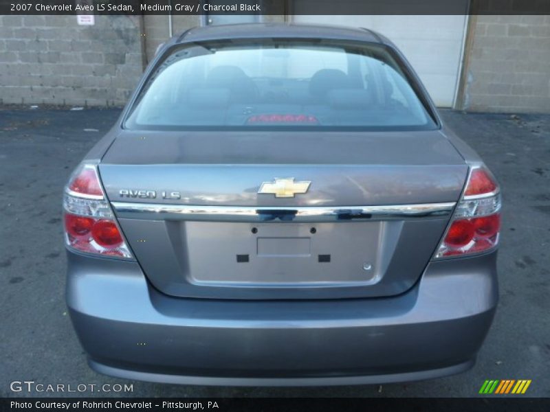 Medium Gray / Charcoal Black 2007 Chevrolet Aveo LS Sedan