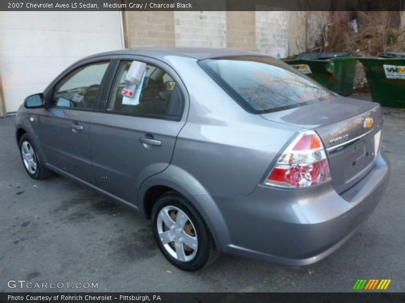 Medium Gray / Charcoal Black 2007 Chevrolet Aveo LS Sedan