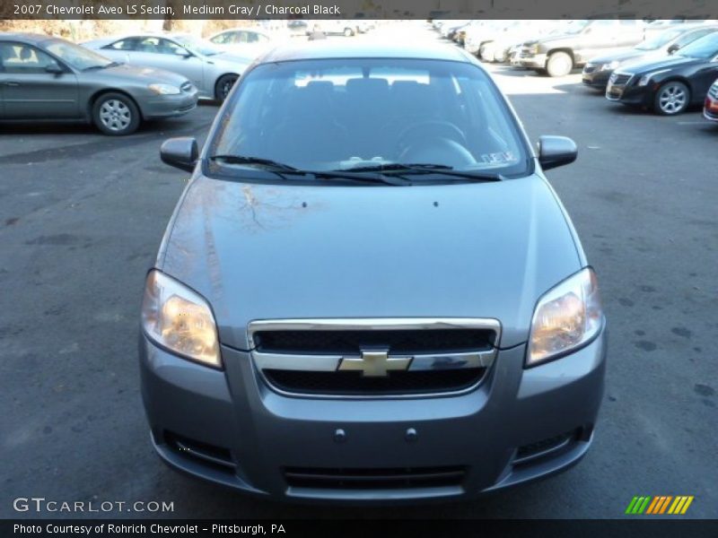 Medium Gray / Charcoal Black 2007 Chevrolet Aveo LS Sedan