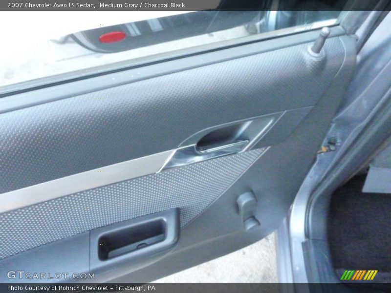 Medium Gray / Charcoal Black 2007 Chevrolet Aveo LS Sedan