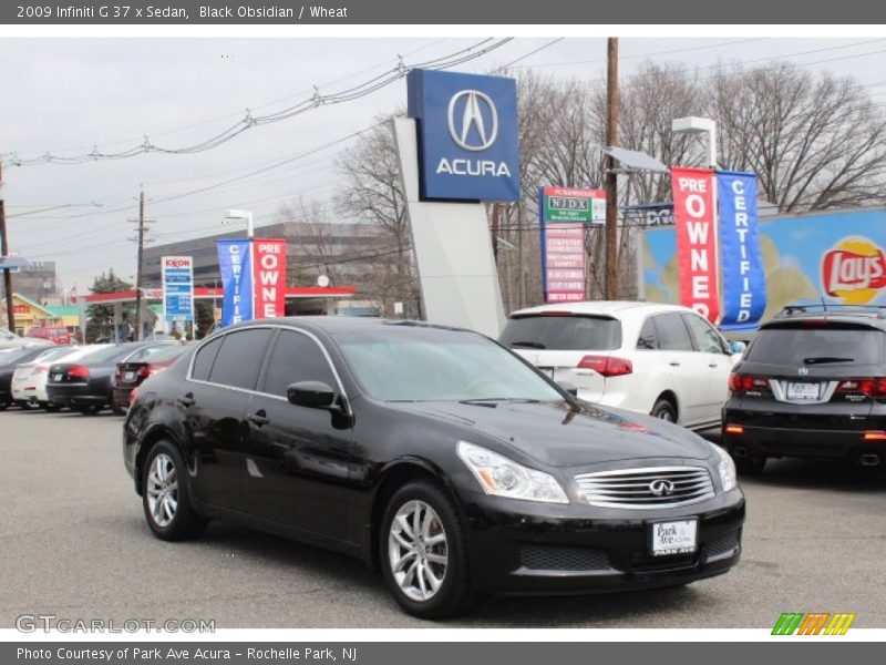 Black Obsidian / Wheat 2009 Infiniti G 37 x Sedan