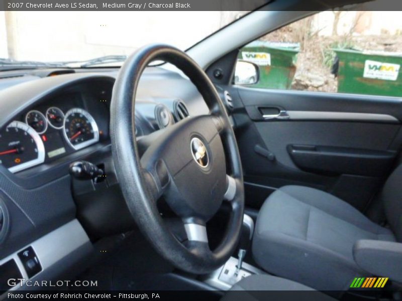 Medium Gray / Charcoal Black 2007 Chevrolet Aveo LS Sedan