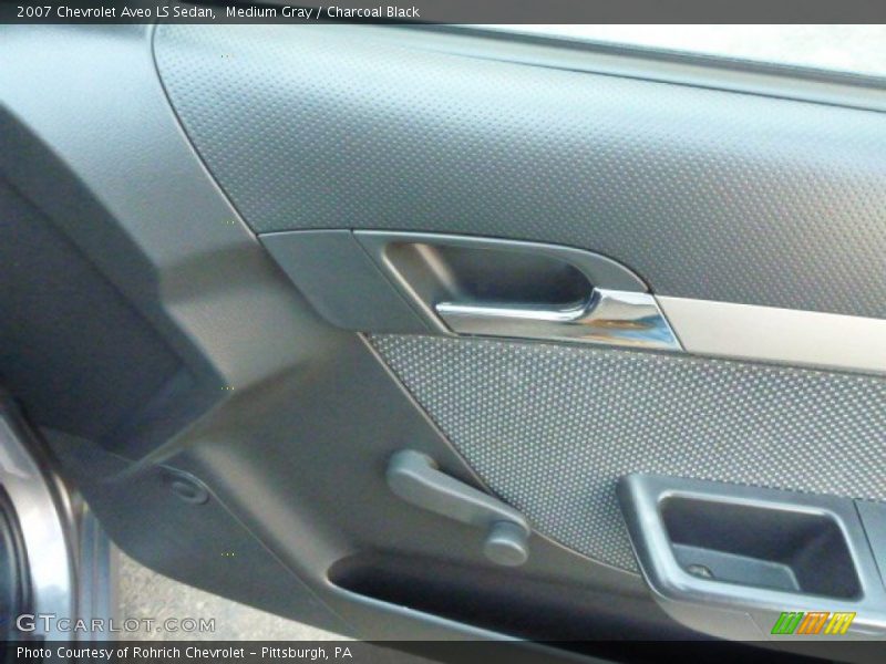 Medium Gray / Charcoal Black 2007 Chevrolet Aveo LS Sedan