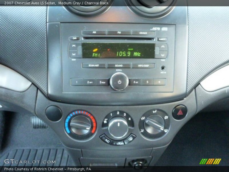 Medium Gray / Charcoal Black 2007 Chevrolet Aveo LS Sedan