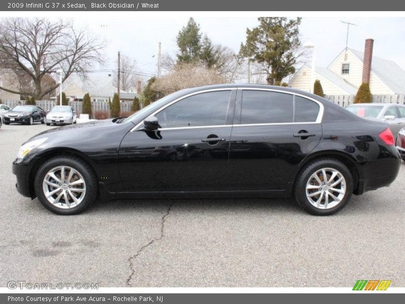 Black Obsidian / Wheat 2009 Infiniti G 37 x Sedan