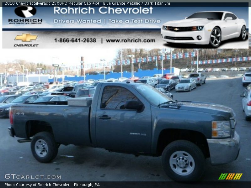 Blue Granite Metallic / Dark Titanium 2010 Chevrolet Silverado 2500HD Regular Cab 4x4