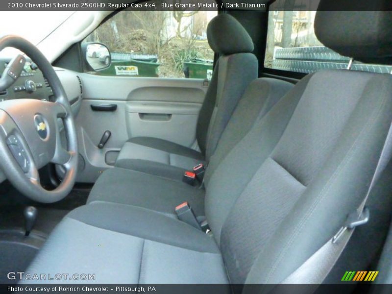 Front Seat of 2010 Silverado 2500HD Regular Cab 4x4