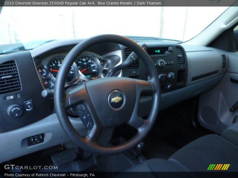 Blue Granite Metallic / Dark Titanium 2010 Chevrolet Silverado 2500HD Regular Cab 4x4