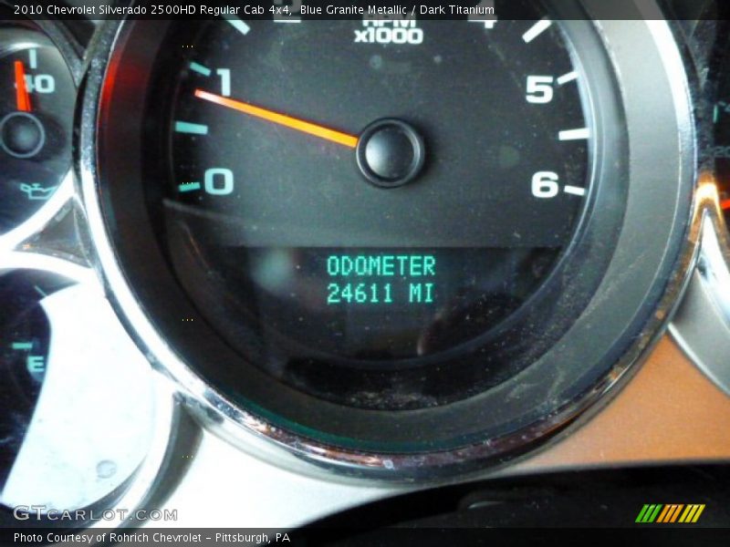 Blue Granite Metallic / Dark Titanium 2010 Chevrolet Silverado 2500HD Regular Cab 4x4