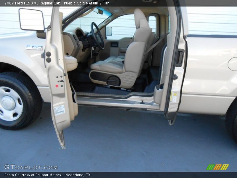 Pueblo Gold Metallic / Tan 2007 Ford F150 XL Regular Cab