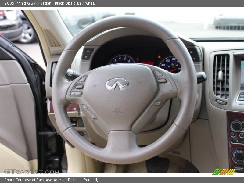Black Obsidian / Wheat 2009 Infiniti G 37 x Sedan
