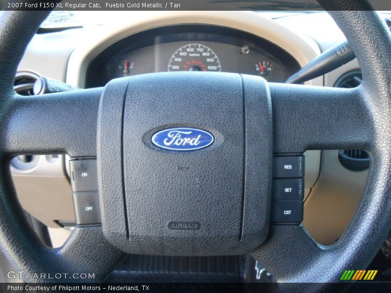Pueblo Gold Metallic / Tan 2007 Ford F150 XL Regular Cab