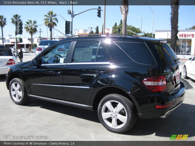 Black / Black 2010 Mercedes-Benz ML 350 4Matic