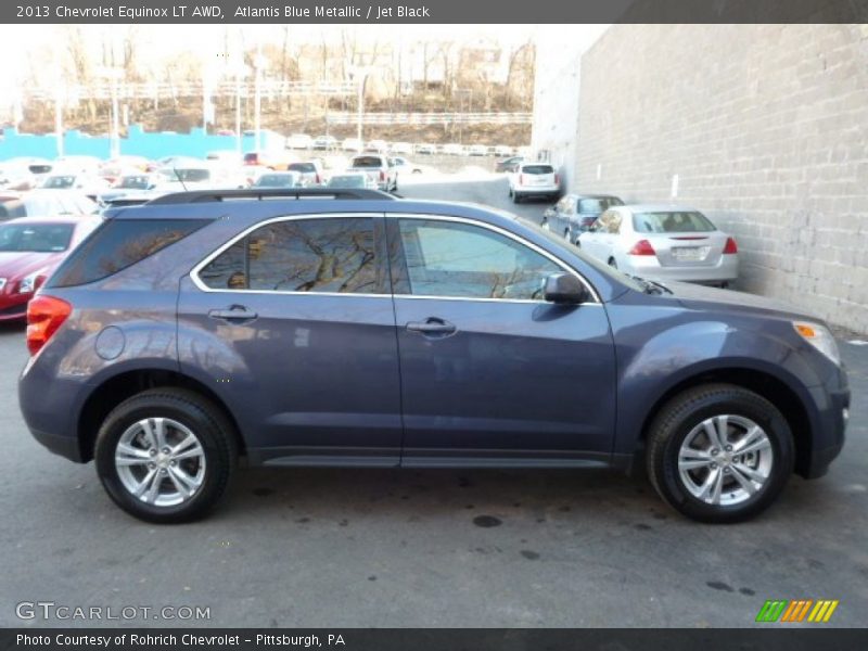 Atlantis Blue Metallic / Jet Black 2013 Chevrolet Equinox LT AWD