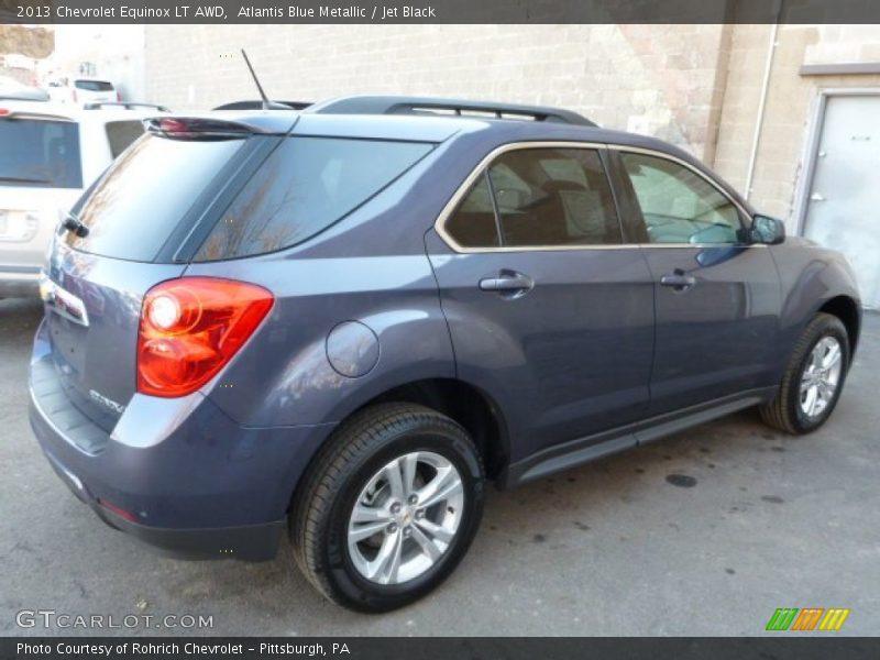 Atlantis Blue Metallic / Jet Black 2013 Chevrolet Equinox LT AWD