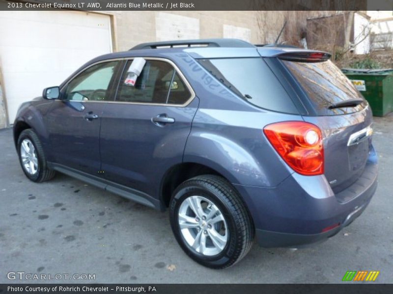 Atlantis Blue Metallic / Jet Black 2013 Chevrolet Equinox LT AWD